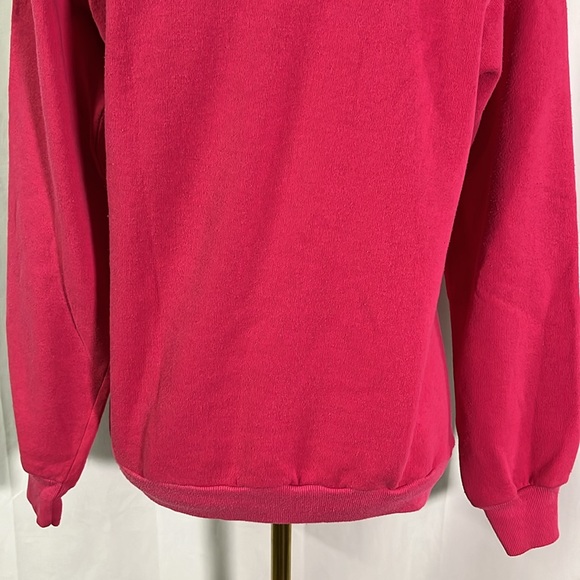 Vintage Pink Unibearsity Teddy Bear Long Sleeve Crewneck Sweatshirt - Picture 13 of 16